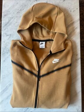 Nike Tech Fleece Hoodie with Black Trim and White Swoosh